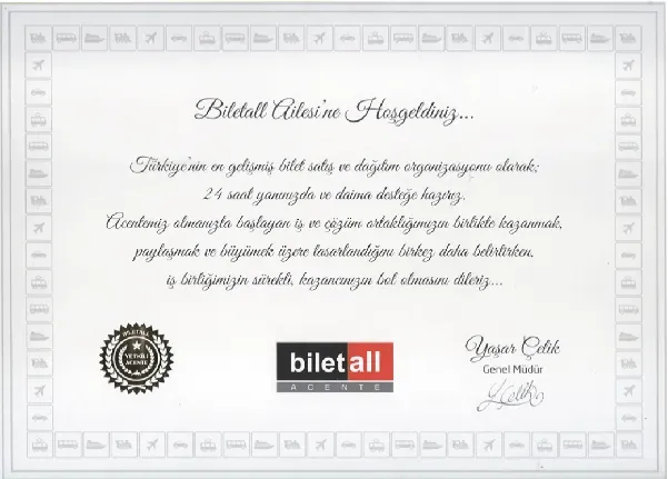 Biletall Sertifikası